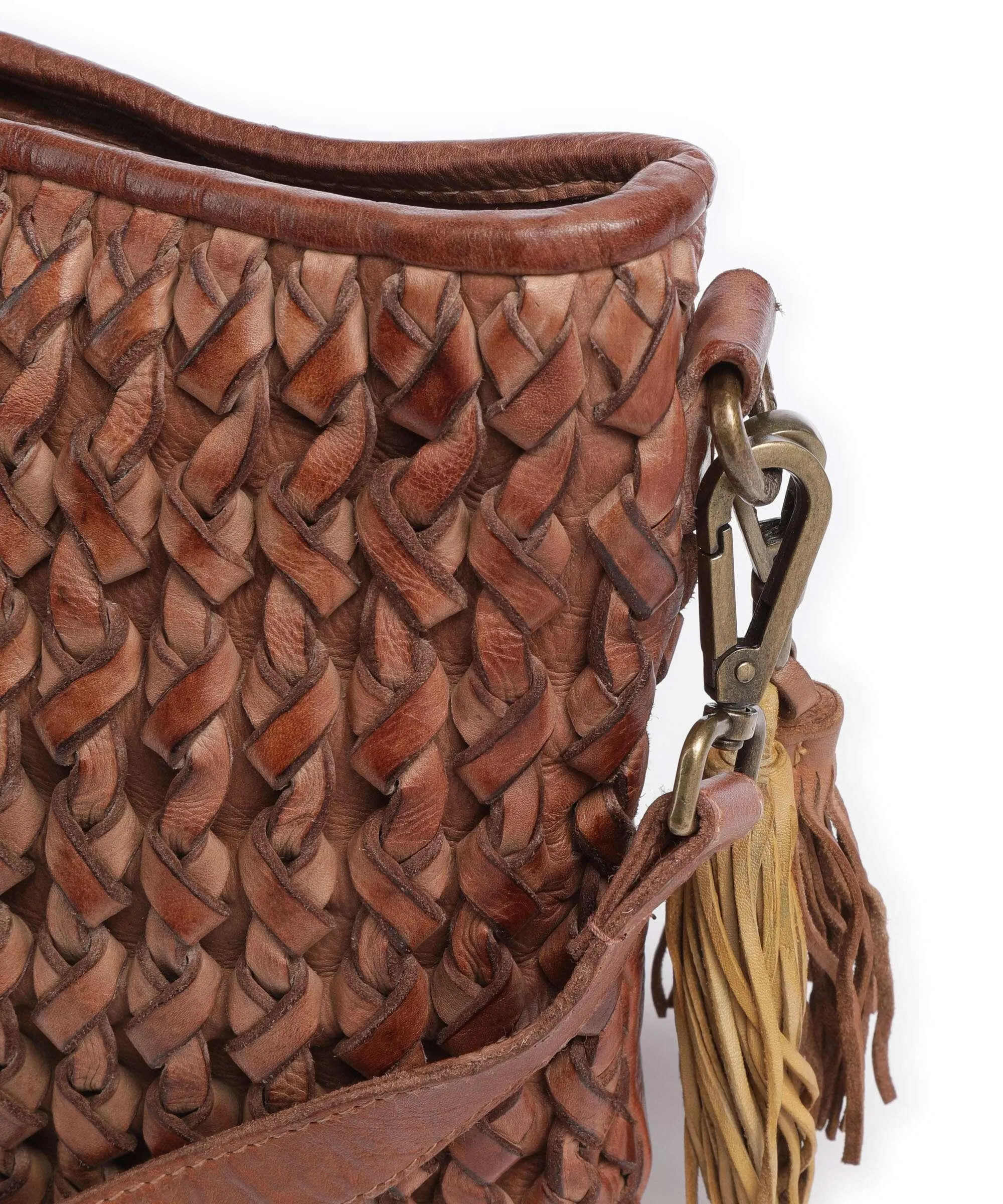  Taschendieb Wien Akademiestrasse 2 Borsa a tracolla pelle di vacchetta grana marrone  