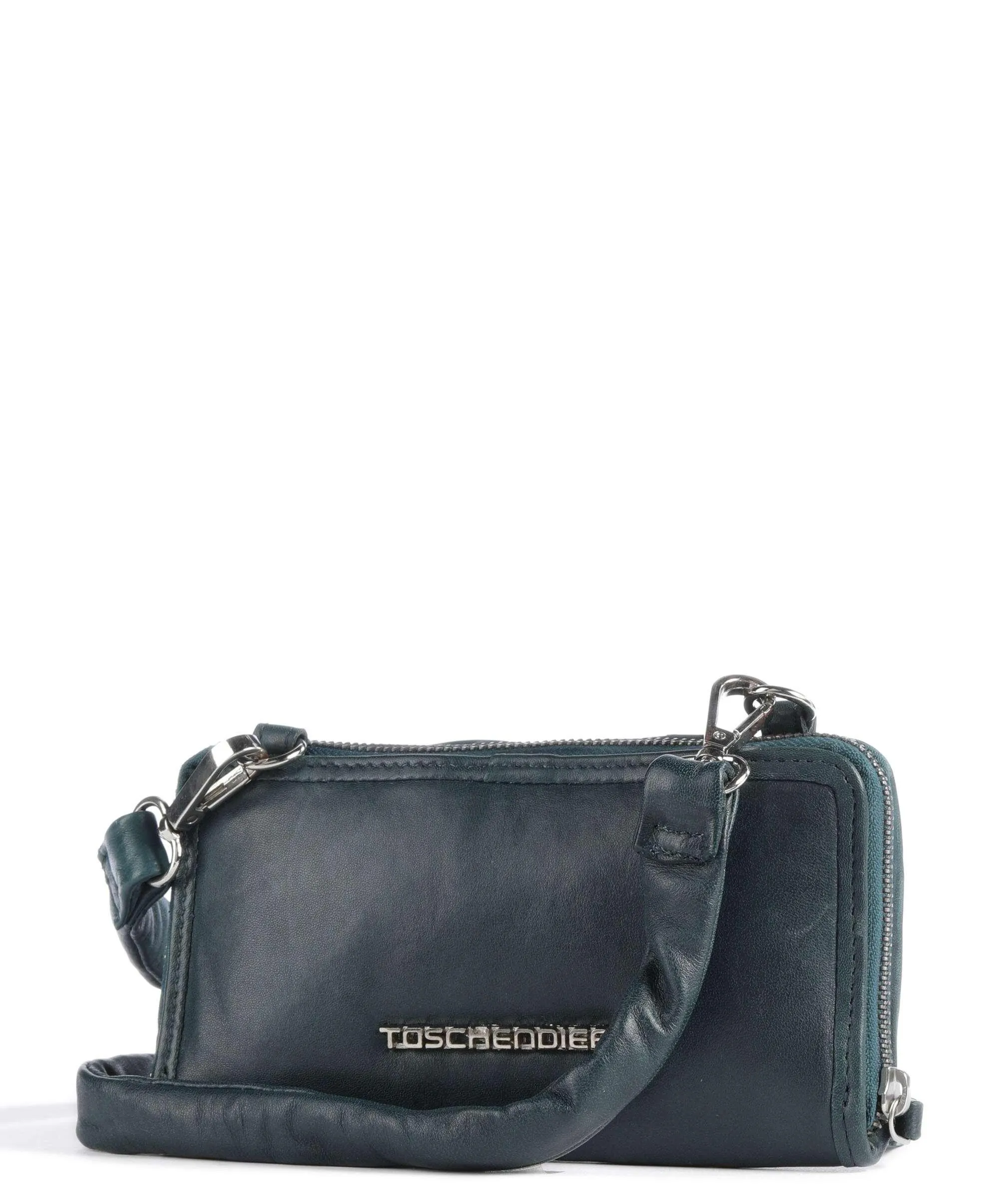  Taschendieb Wien Elisabethstrasse 6 Borsa a tracolla pelle di vacchetta finemente grana petrol  