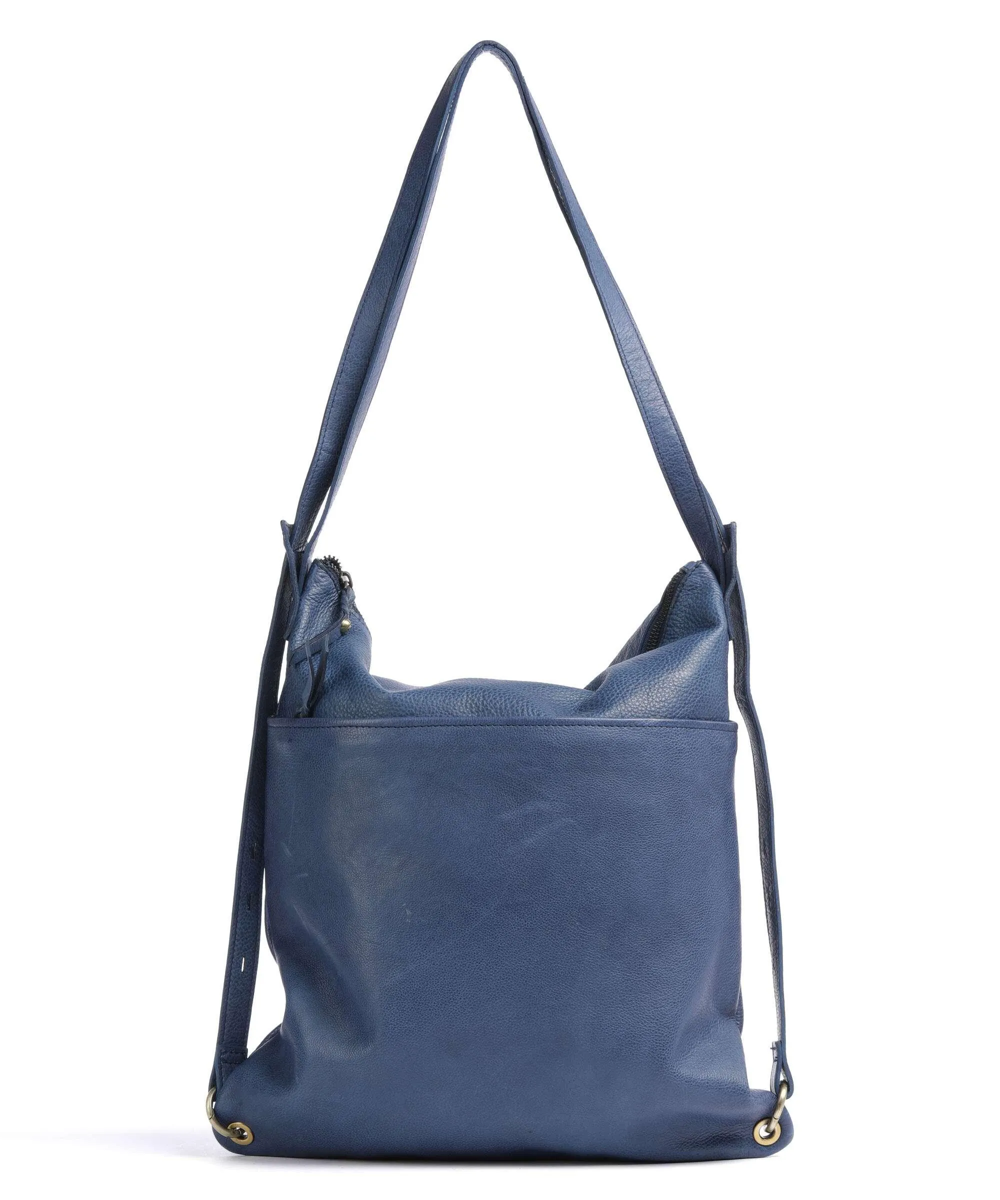  Taschendieb Wien Kohlmarkt 3 Borsa a spalla pelle di vacchetta grana blu scuro  