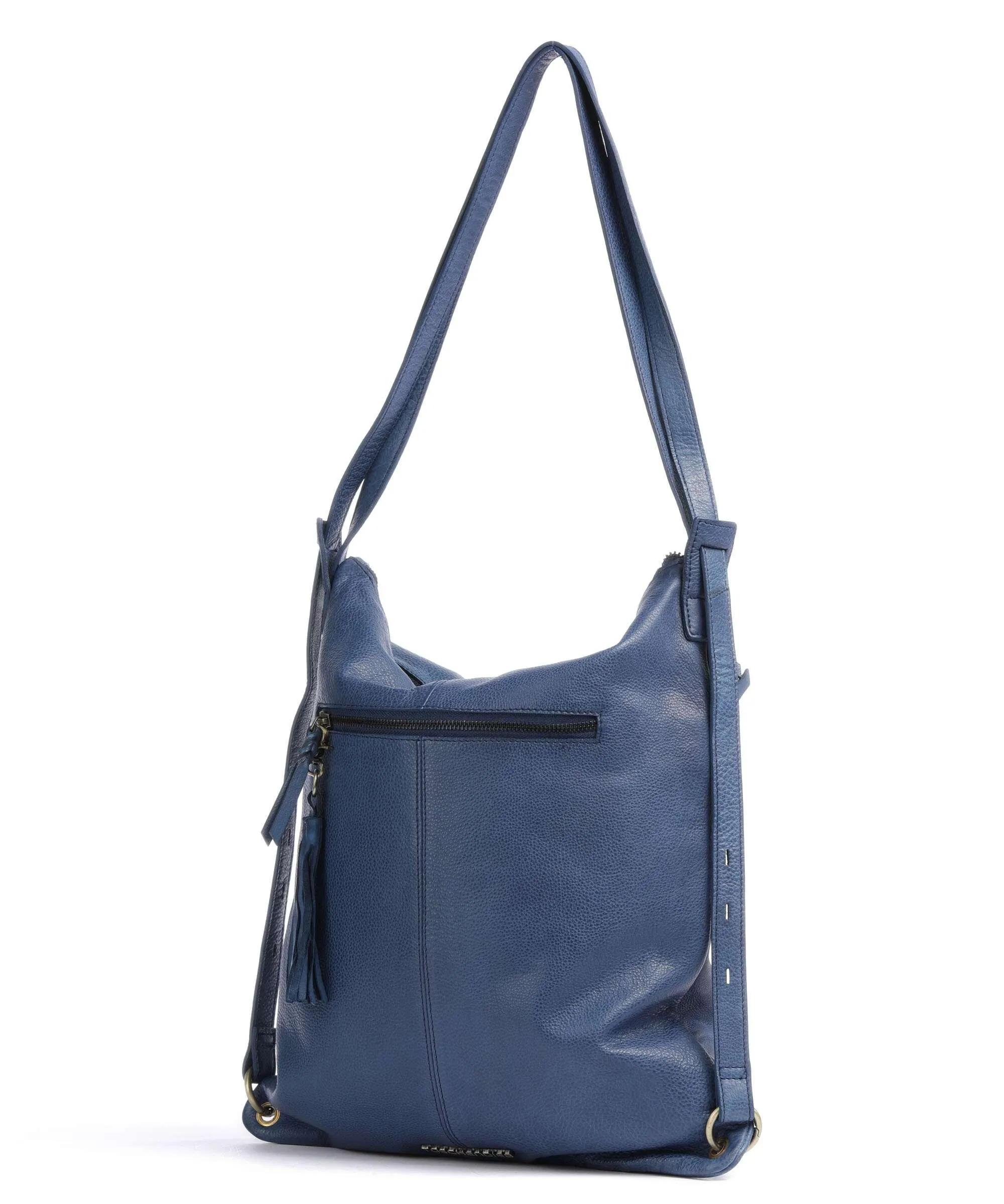 Taschendieb Wien Kohlmarkt 3 Borsa a spalla pelle di vacchetta grana blu scuro  
