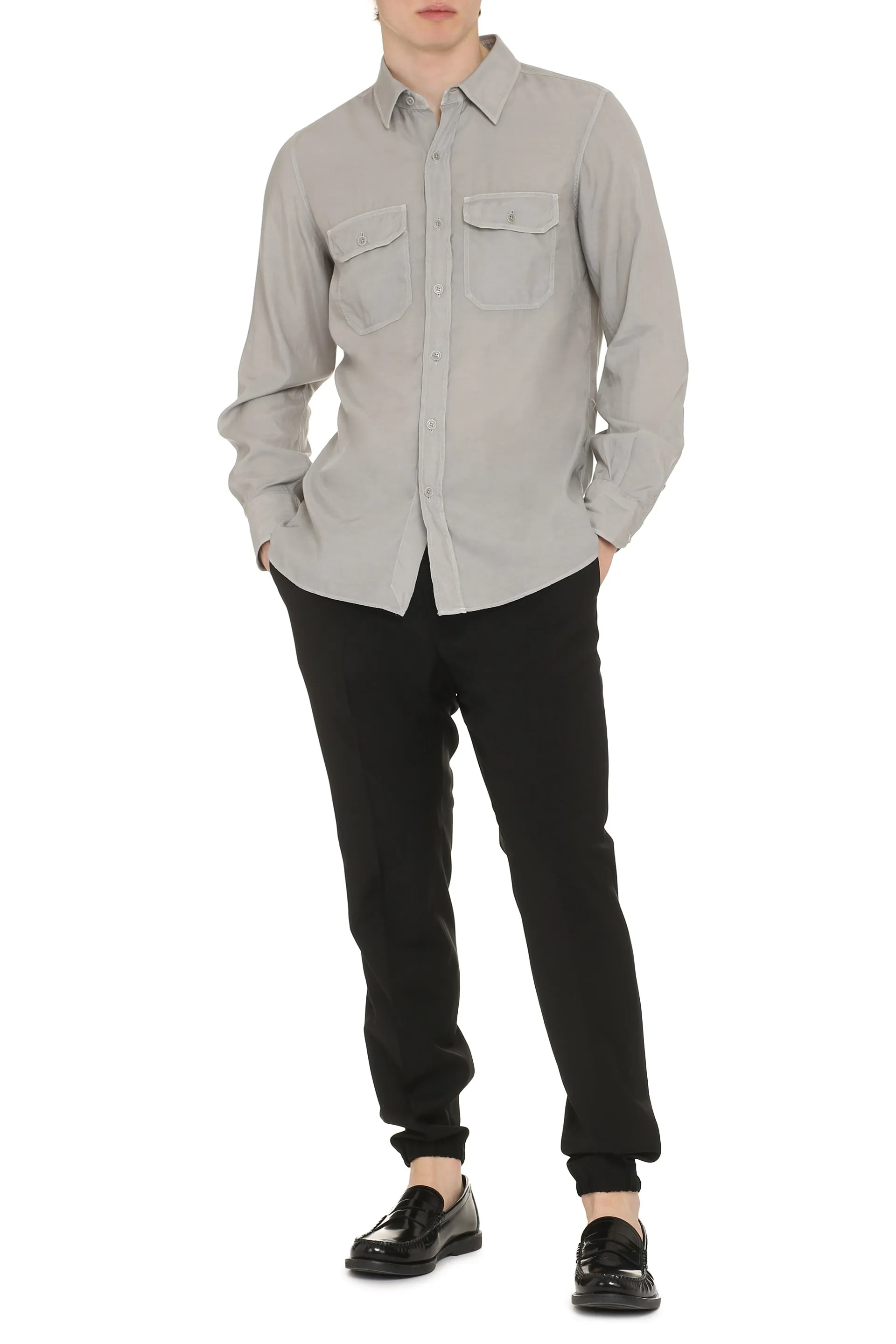 Tom Ford Camicia in twill di cotone