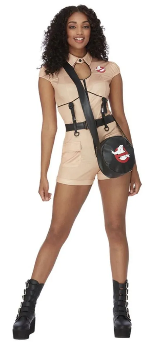 Tuta sexy costume da donna Ghostbusters con tasca