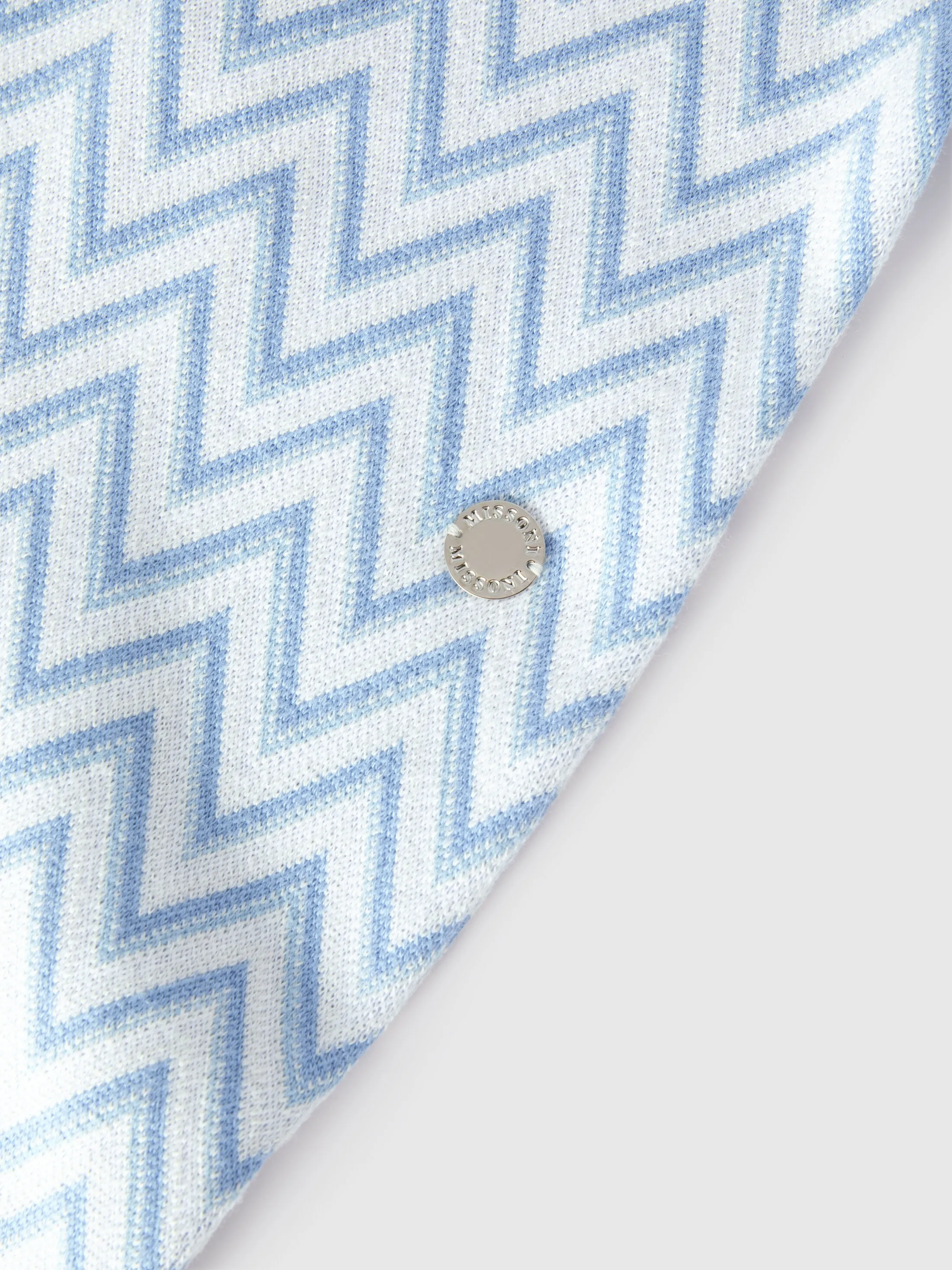 Tutina in cotone e cachemire zig zag