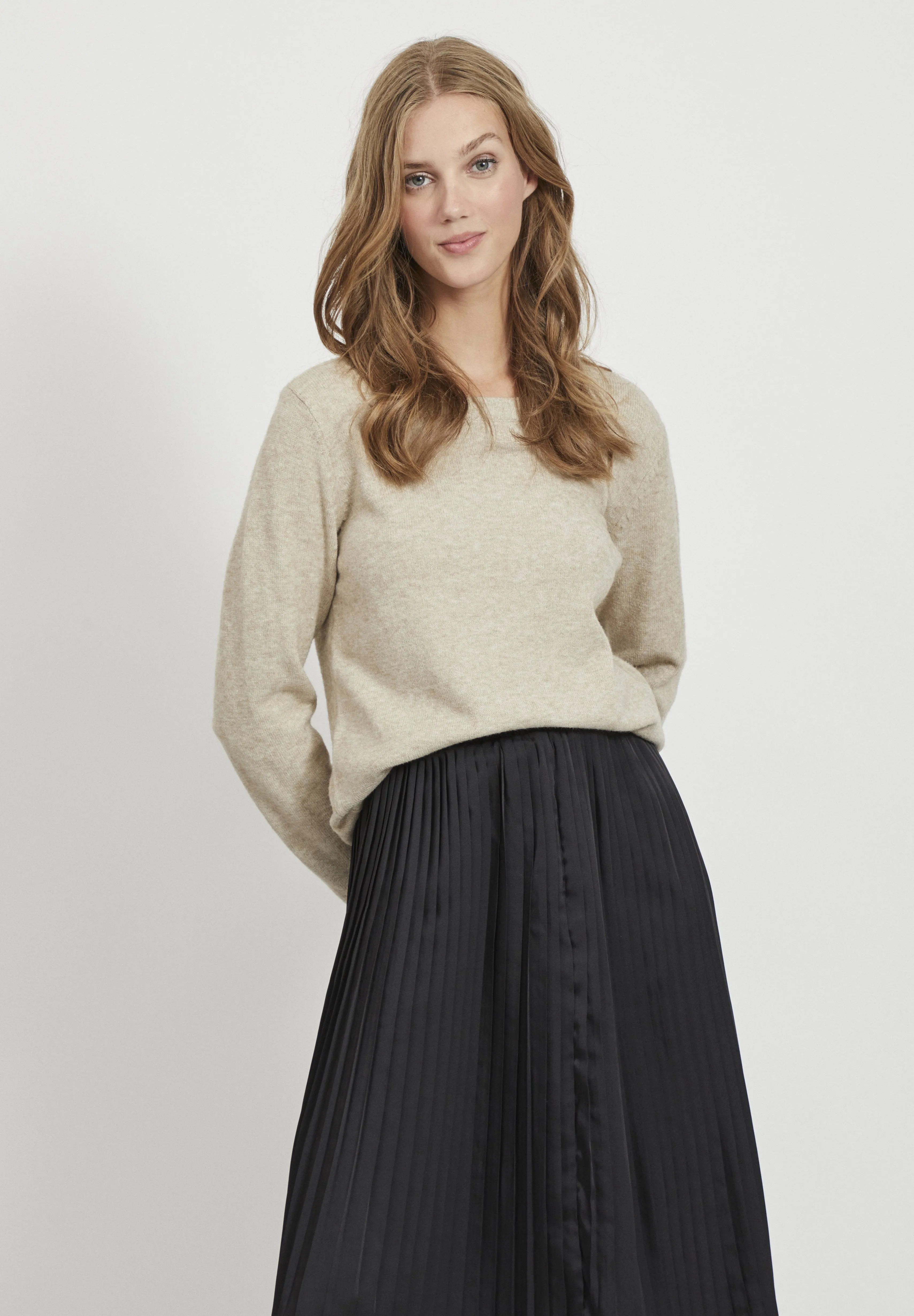 VIRIL O-NECK L/S  NOOS - Maglione
