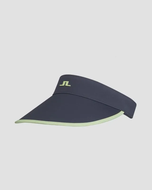 Visiera blu scuro da donna J.Lindeberg Alba Big Visor