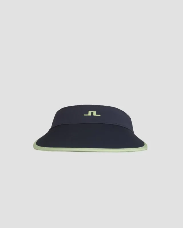 Visiera blu scuro da donna J.Lindeberg Alba Big Visor