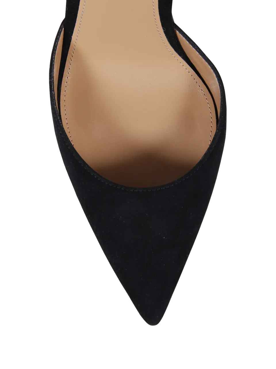 WOMAN AQUAZZURA BLACK LEATHER FLASH 105 PUMP
