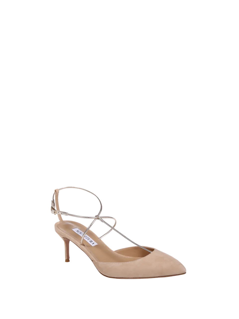 WOMAN AQUAZZURA NUDE SYNTHETIC LEATHER ROMAN ROMANCE PUMP 65