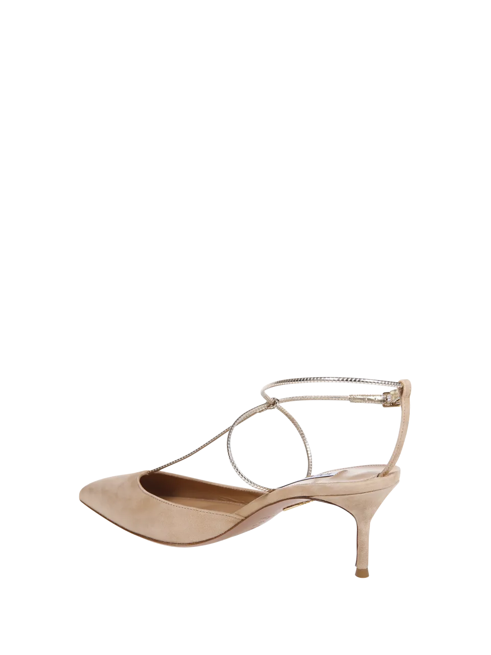 WOMAN AQUAZZURA NUDE SYNTHETIC LEATHER ROMAN ROMANCE PUMP 65