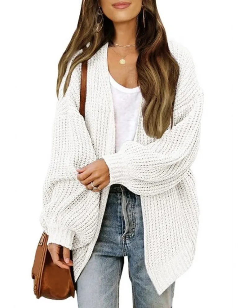 Womens Long Sleeve Open Front Cardigan Casual Lightweight Soft Knit Cardigan Sweater Outerwear Womens Sweater Cardigans