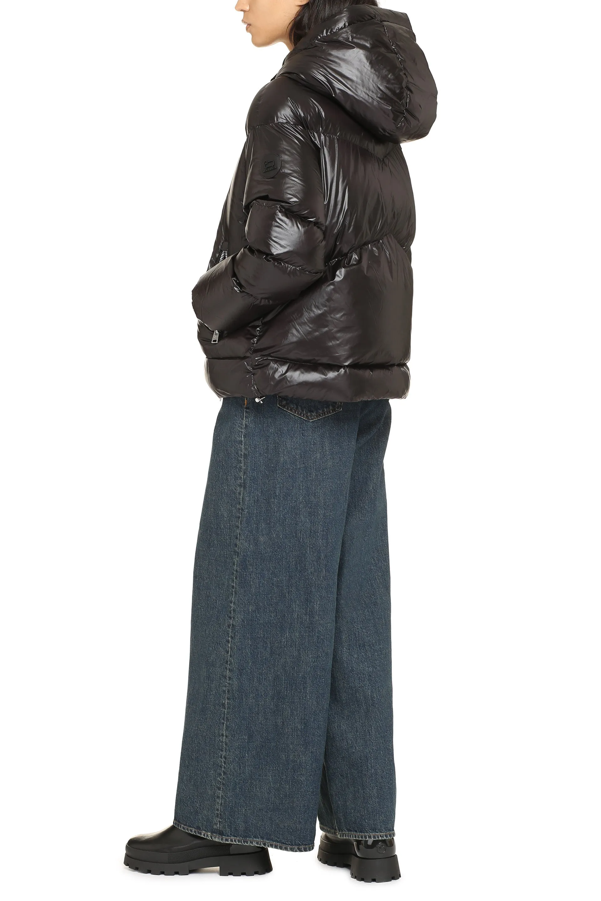 Woolrich Piumino Aliquippa in nylon con cappuccio