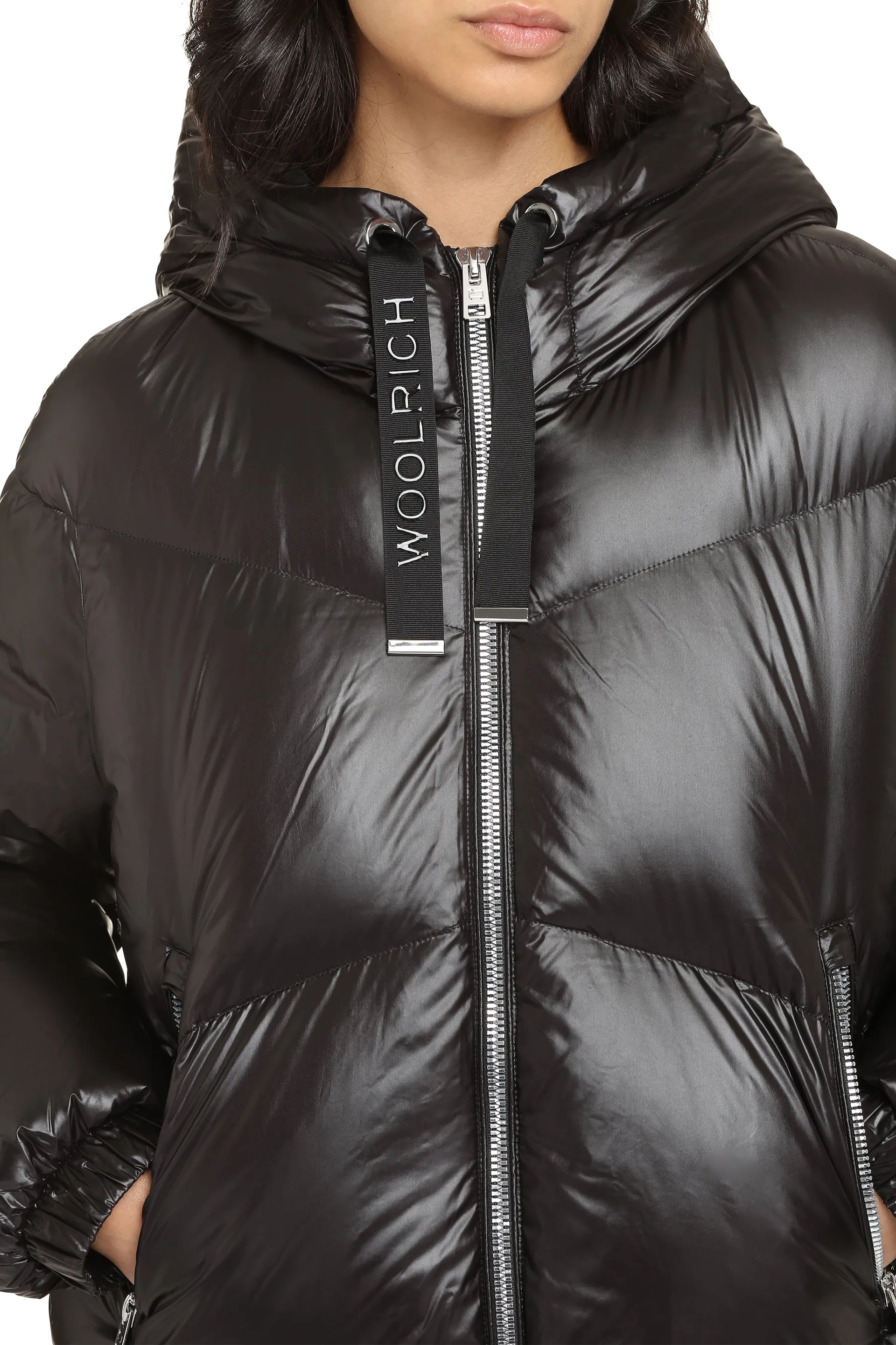 Woolrich Piumino Aliquippa in nylon con cappuccio