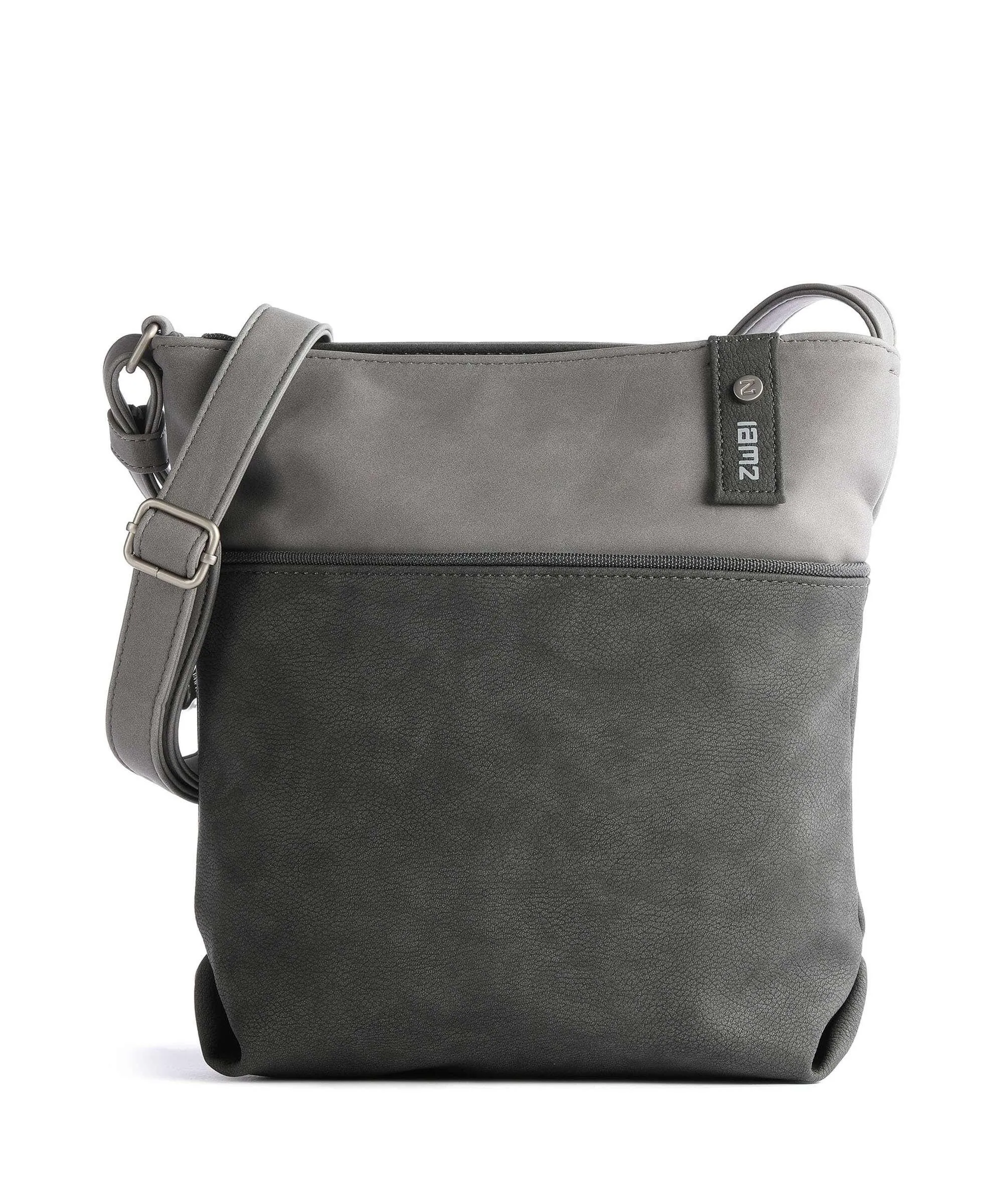  Zwei Jana J10 Borsa a spalla pelle sintetica grigio  