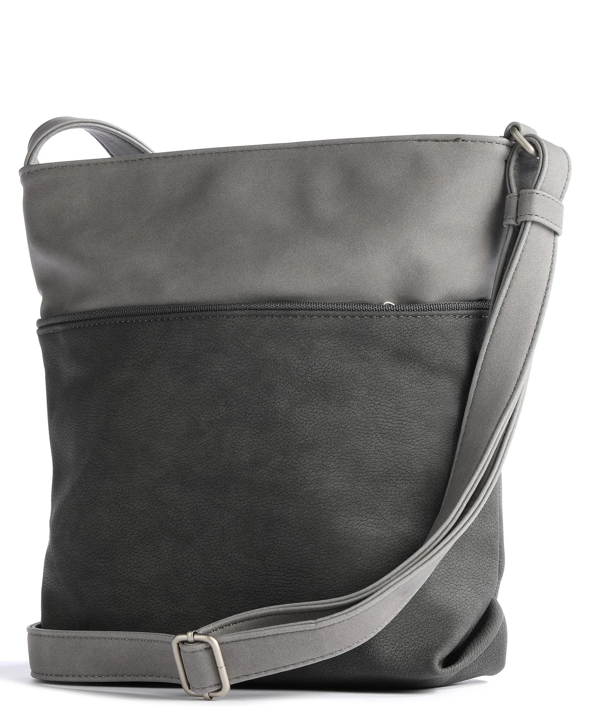  Zwei Jana J10 Borsa a spalla pelle sintetica grigio  