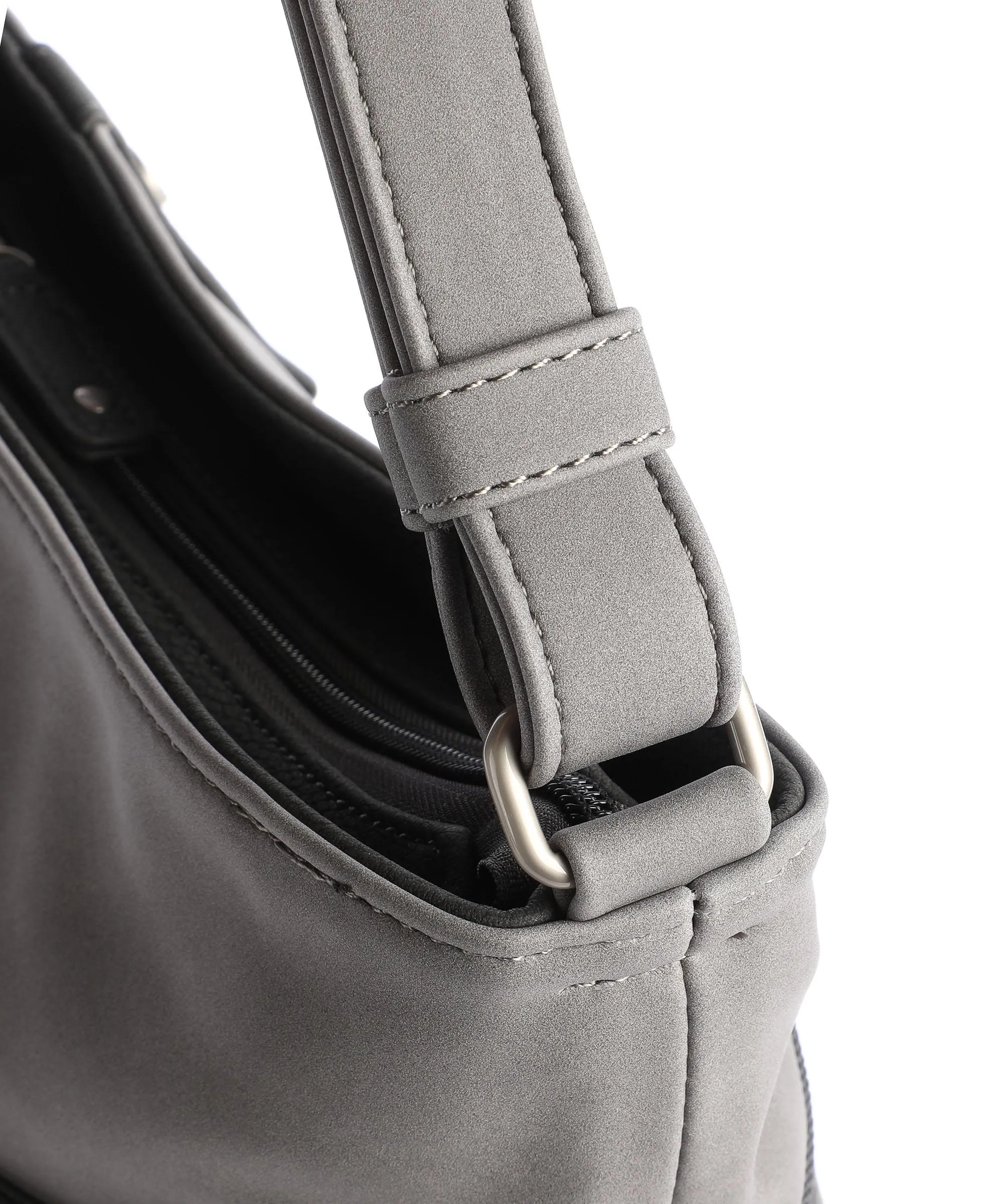  Zwei Jana J10 Borsa a spalla pelle sintetica grigio  