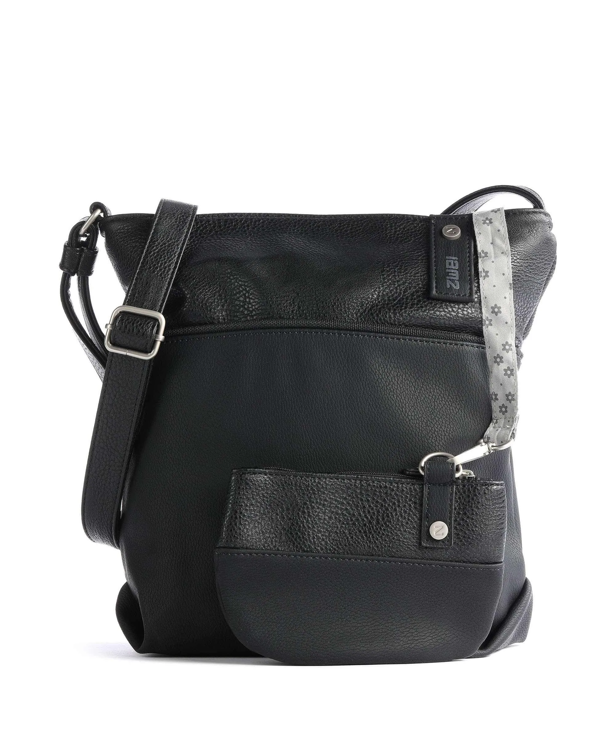  Zwei Jana J10 Borsa a spalla pelle sintetica nero  