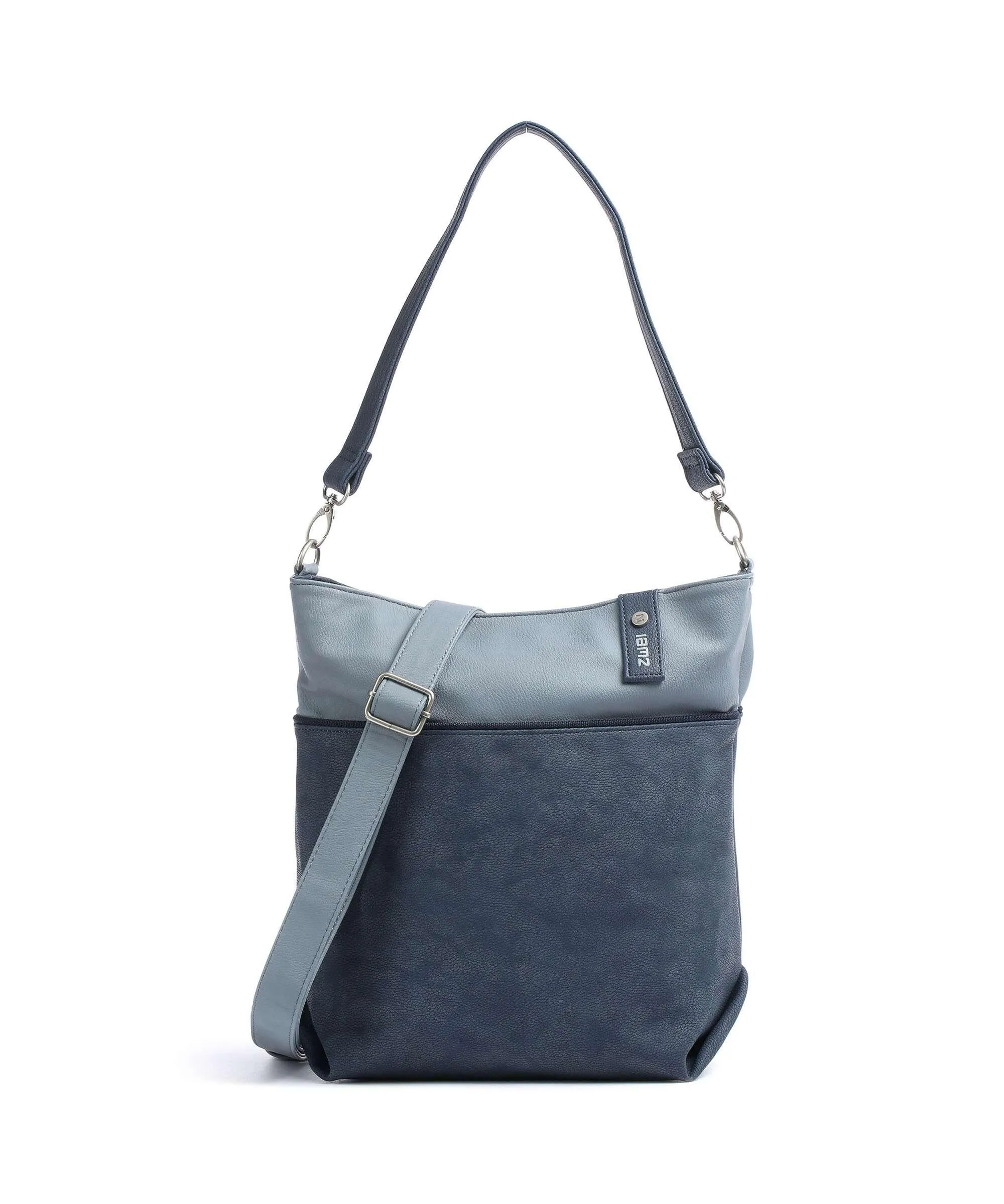  Zwei Jana J12 Borsa hobo pelle sintetica blu  