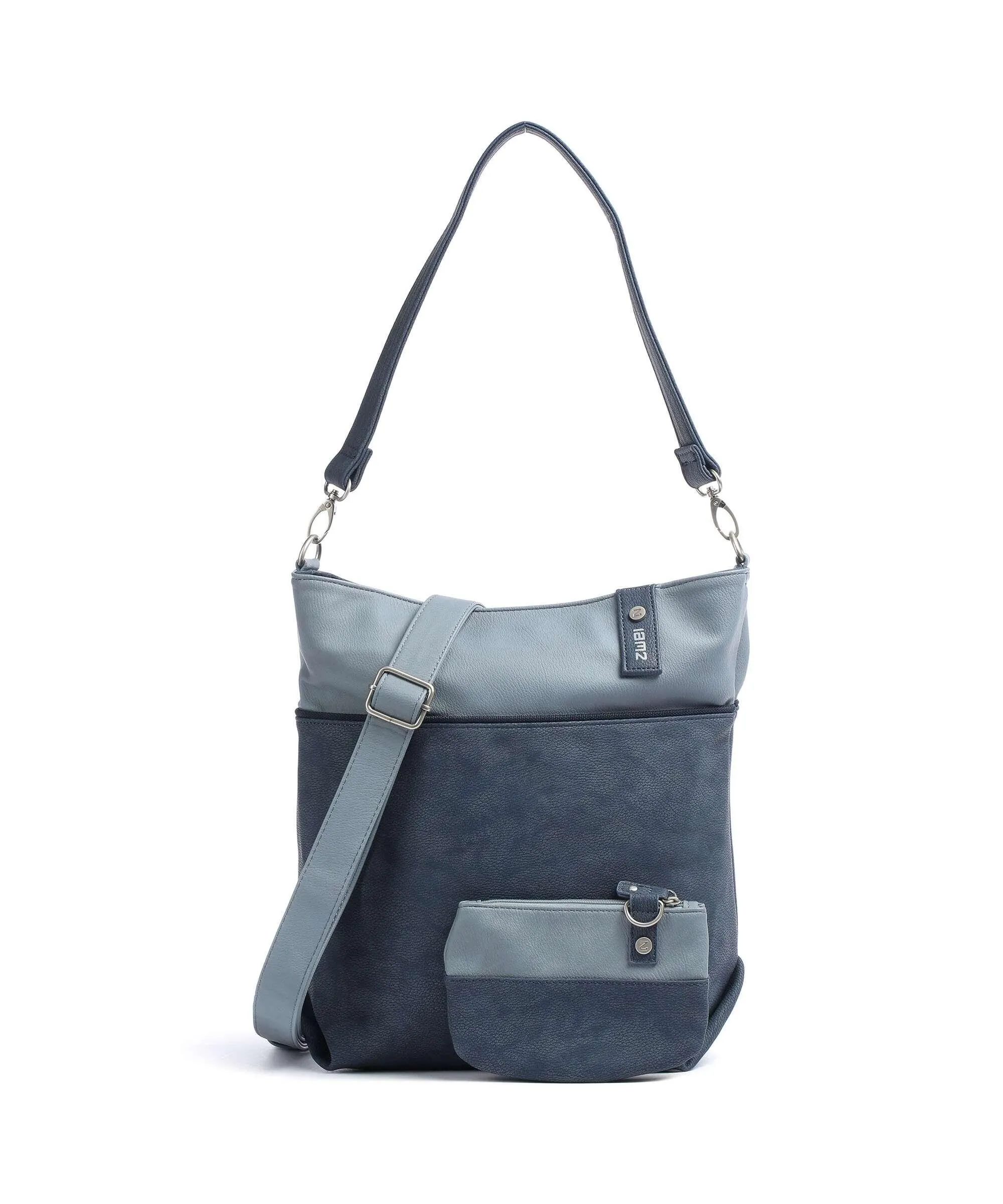  Zwei Jana J12 Borsa hobo pelle sintetica blu  
