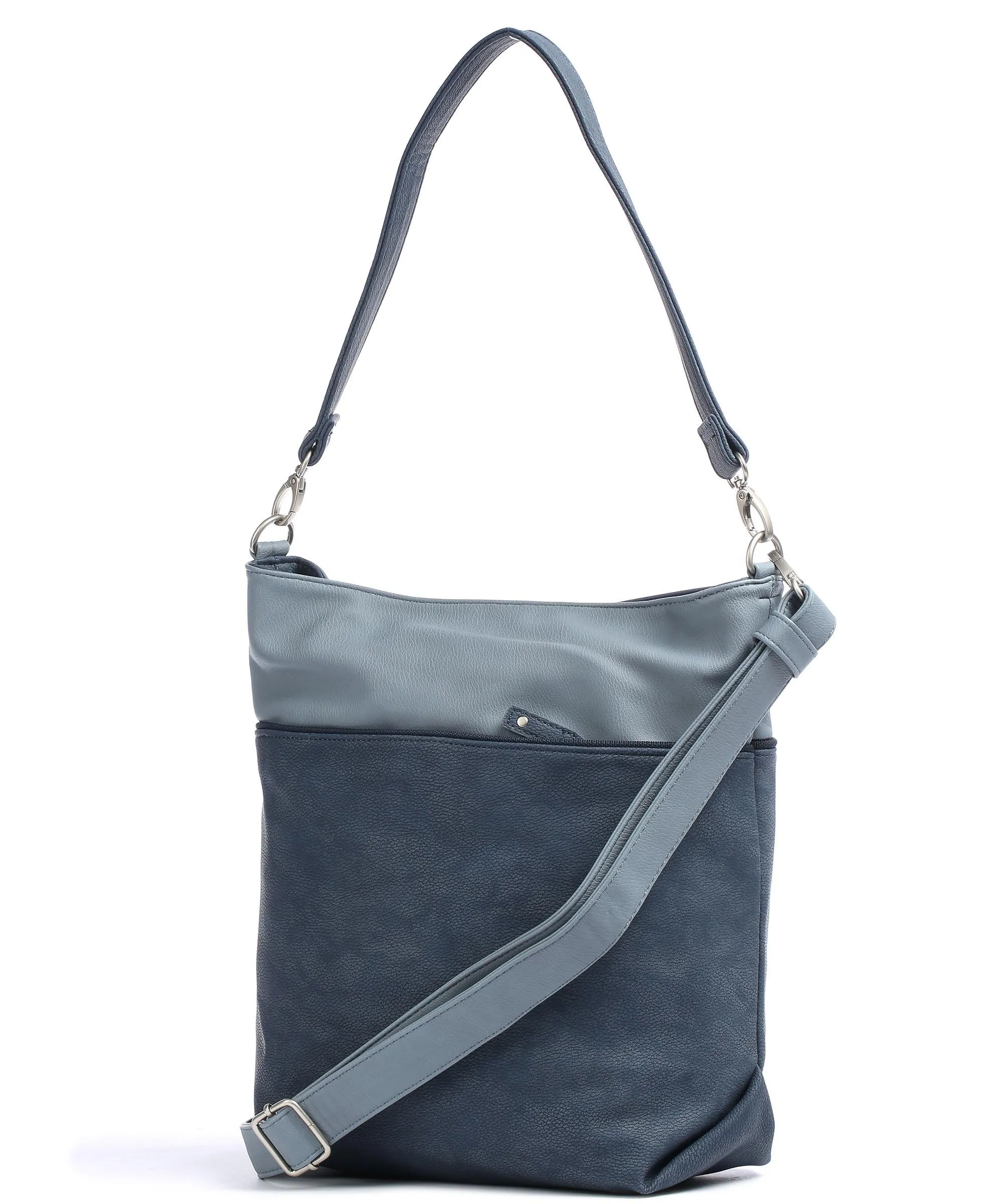  Zwei Jana J12 Borsa hobo pelle sintetica blu  