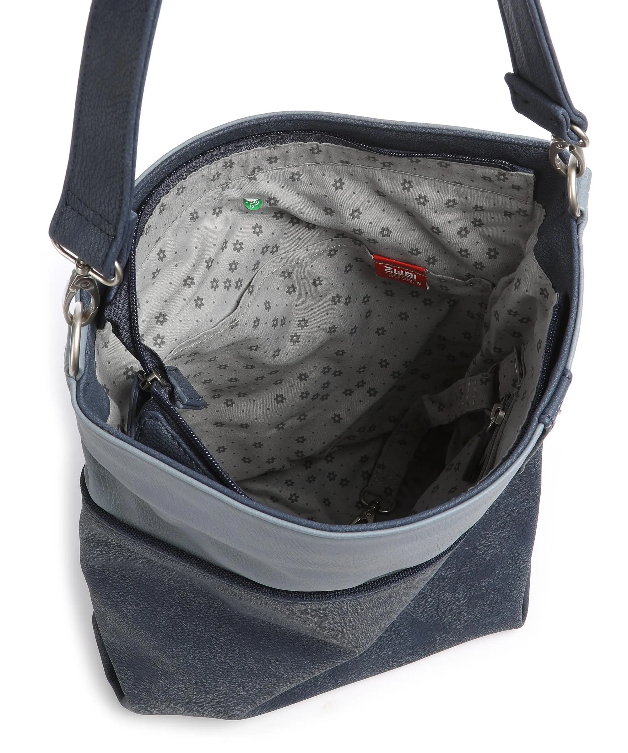  Zwei Jana J12 Borsa hobo pelle sintetica blu  